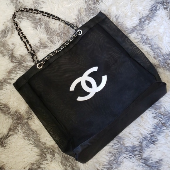 NEW CHANEL VIP GIFT Beauty Mesh Tote Bag - Picture 1 of 7